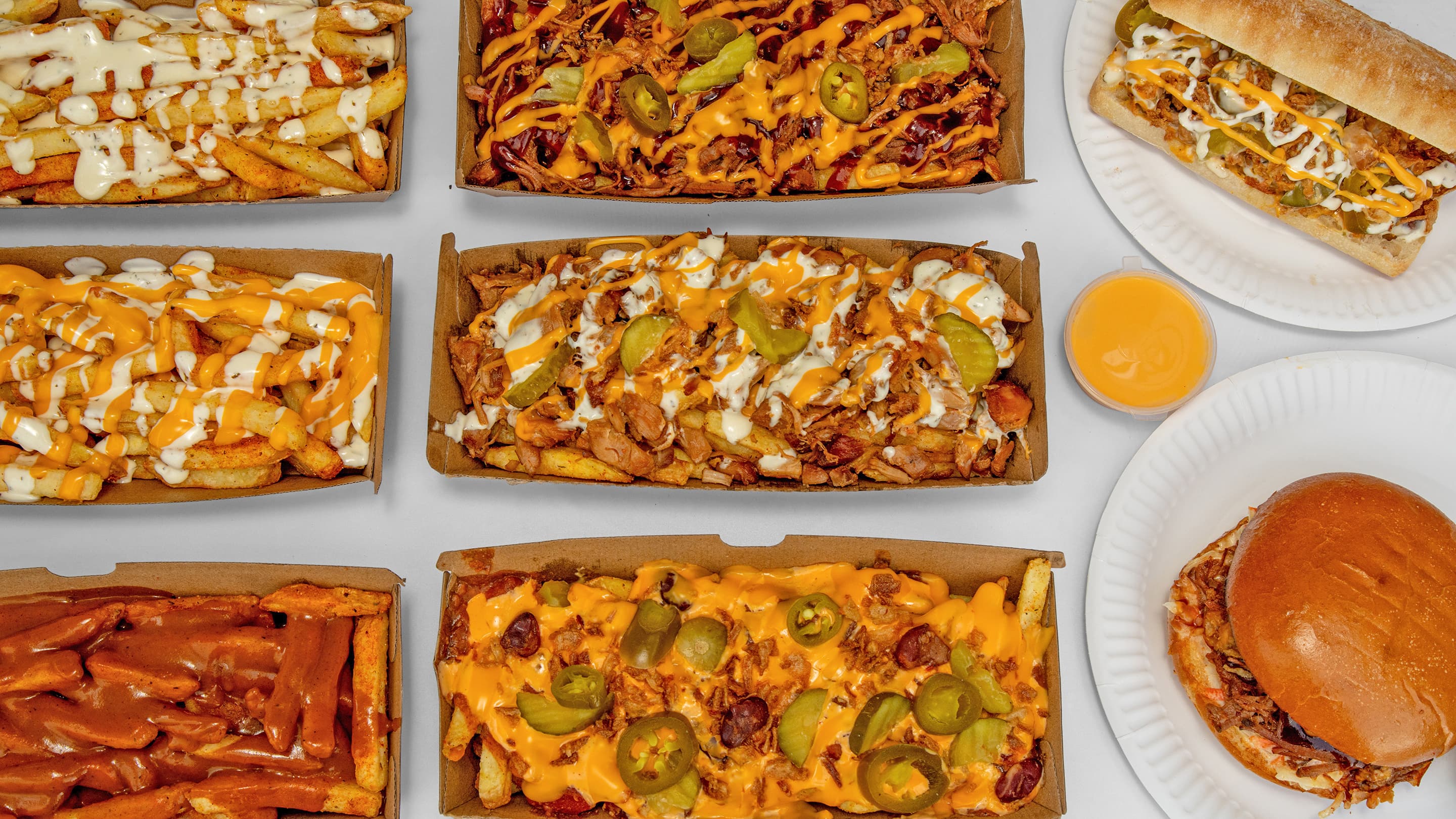 Pulled & Loaded food display hero photo